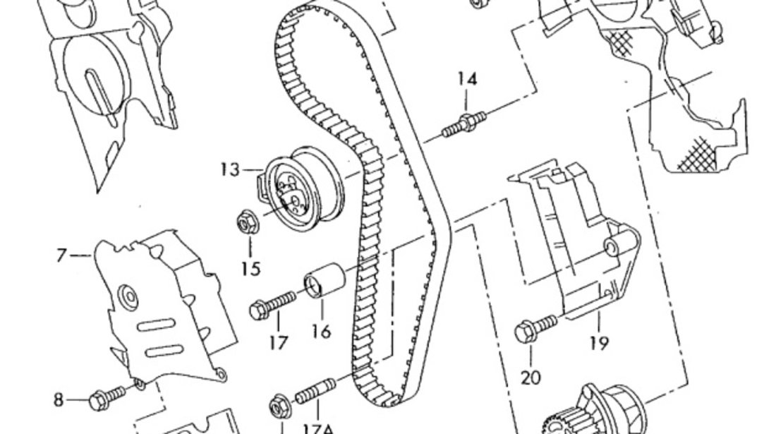 Capac distributie Volkswagen Bora (1998-2005) 045109107D OEM 045109107D