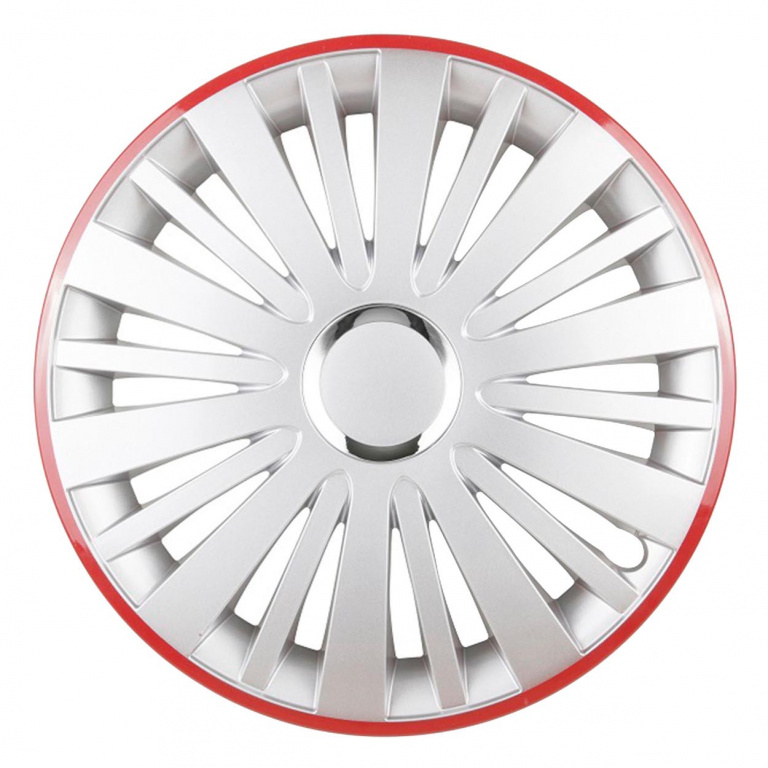 Capac Falcon 16\' Argintiu Cu O Margine Rosie Amio L58287