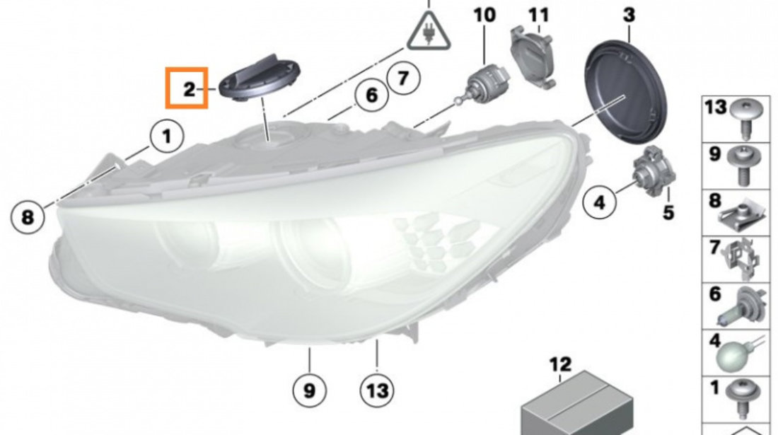 Capac Far Oe Bmw Seria 5 F10 2009-2017 63126931137