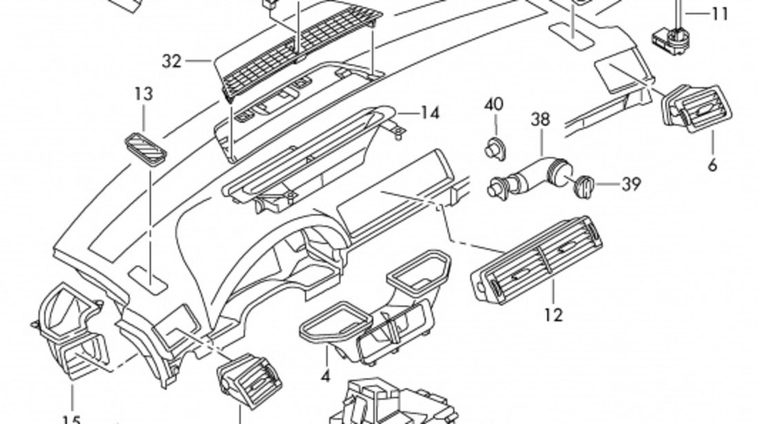 Capac Filtru Polen Oe Audi A4 B6 2000-2004 8E1819447A01C