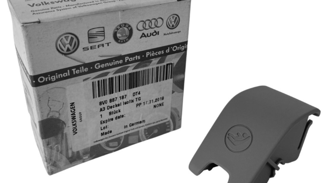 Capac Isofix Oe Audi A3 8V 2012→ Gri 8V0887187DT4