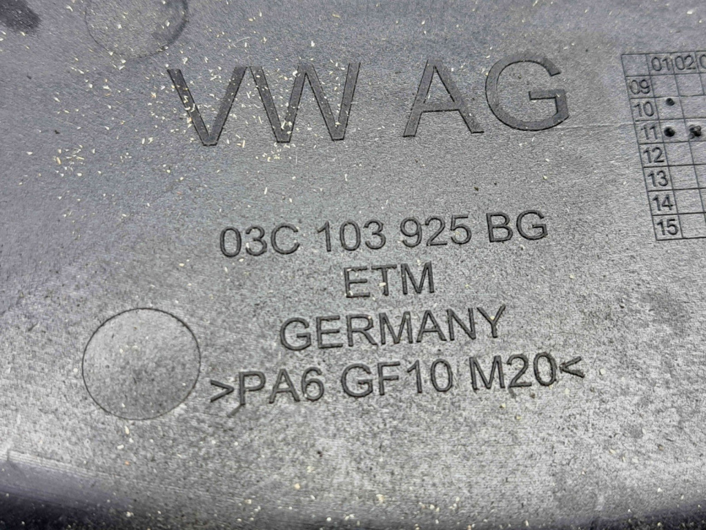 Capac motor Audi A1 (8X1) [Fabr 2010-2018] 03C103925BG 1.4 TSI CAXA 1.4 TSI CAXA 90KW / 120CP
