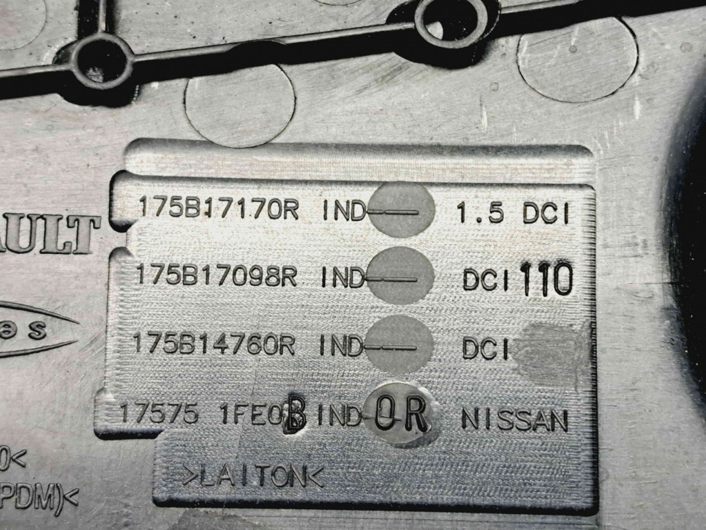 Capac motor Renault Megane 3 (B95) [Fabr 2008-2016] 175B17170R 1.5 DCI K9K834 1.5 DCI K9K834 66KW / 90CP