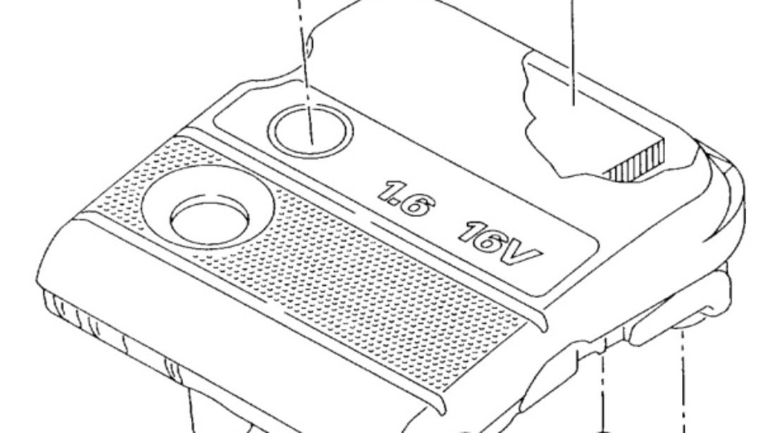 Capac ornament motor Volkswagen Golf 4 (1J) Hatchback 2003 1.4 16V OEM 036129607BE