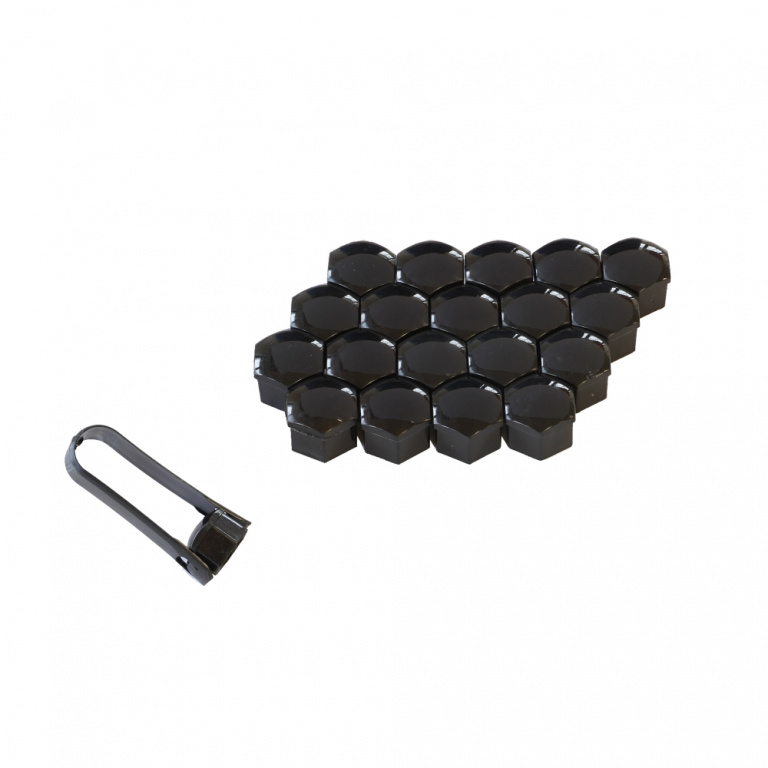 Capac Prezoane 19 Mm Negru Set 20 Buc+cleste Mega Drive 45255