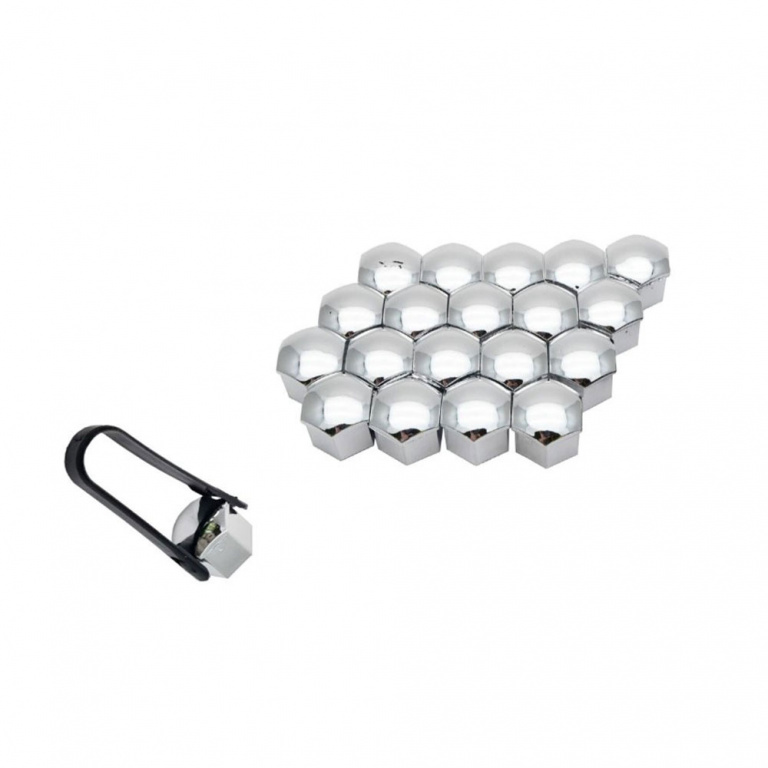 Capac Prezoane 21 Mm Crom Set 20 Buc+cleste Mega Drive 45257
