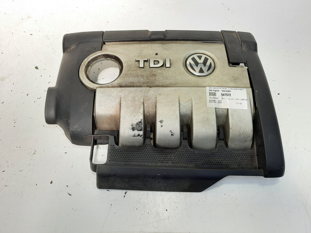 Capac protectie motor, cod 03G103907, VW Passat (3C2), 1.9 TDI, BLS (idi:547572)
