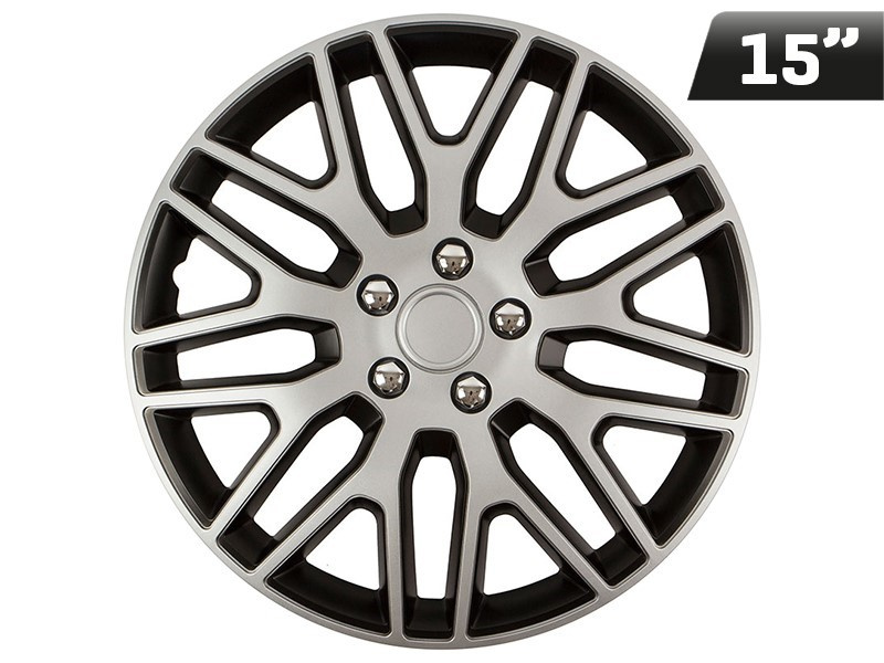 Capac Roată Dakar Nc Argintiu / Negru 15 &quot; , 1 Buc Versaco KV9436