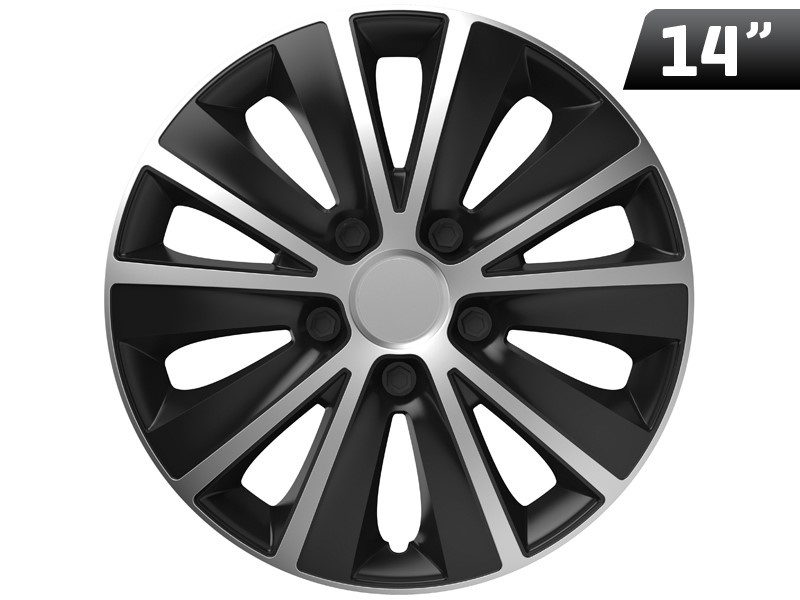 Capac Roată Rapide Argintiu / Negru 14``, 1 Buc Versaco KV2970