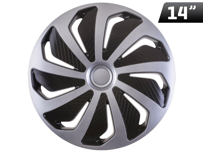 Capac Roată Wind Argintiu / Negru 14``, 1 Buc Versaco KV6701