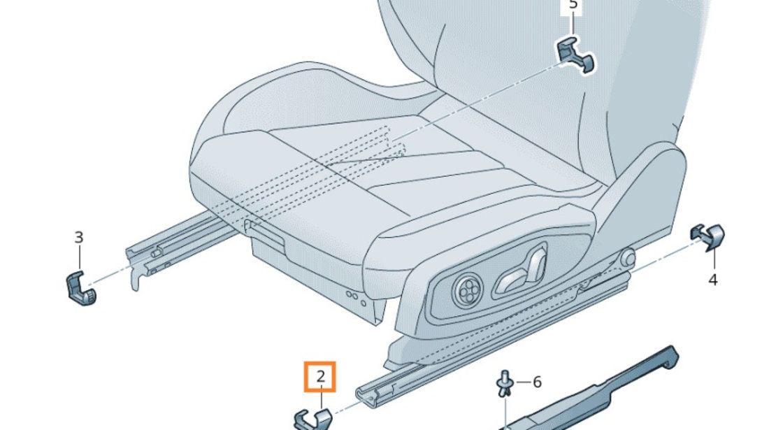 Capac Sina Scaun Fata Stanga Anterior Oe Audi RS5 2013-2016 4F088134701C