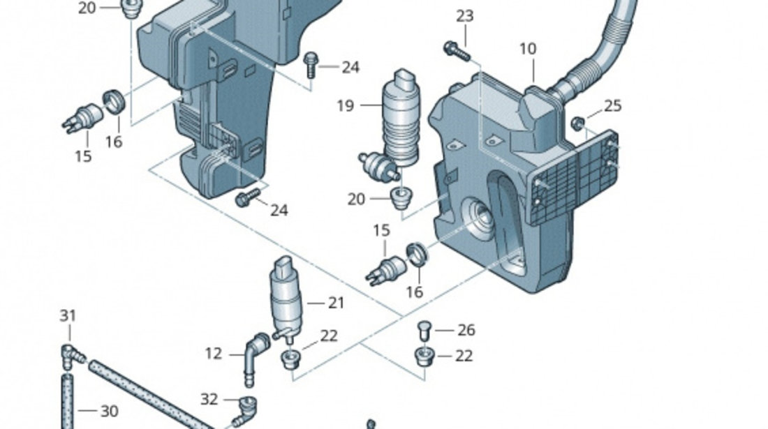 Capac Spalator Far Dreapta Oe Volkswagen Touran 1 2003-2007 1T0955110GRU