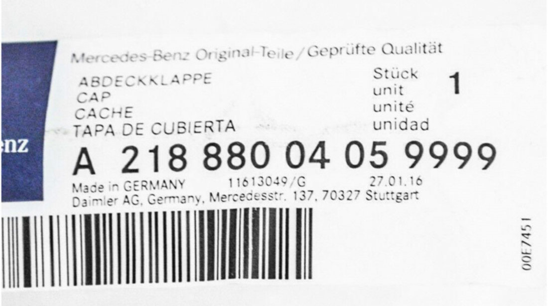 Capac Spalator Far Stanga Oe Mercedes-Benz CLS-Class C218 2010→ AMG A21888004059999