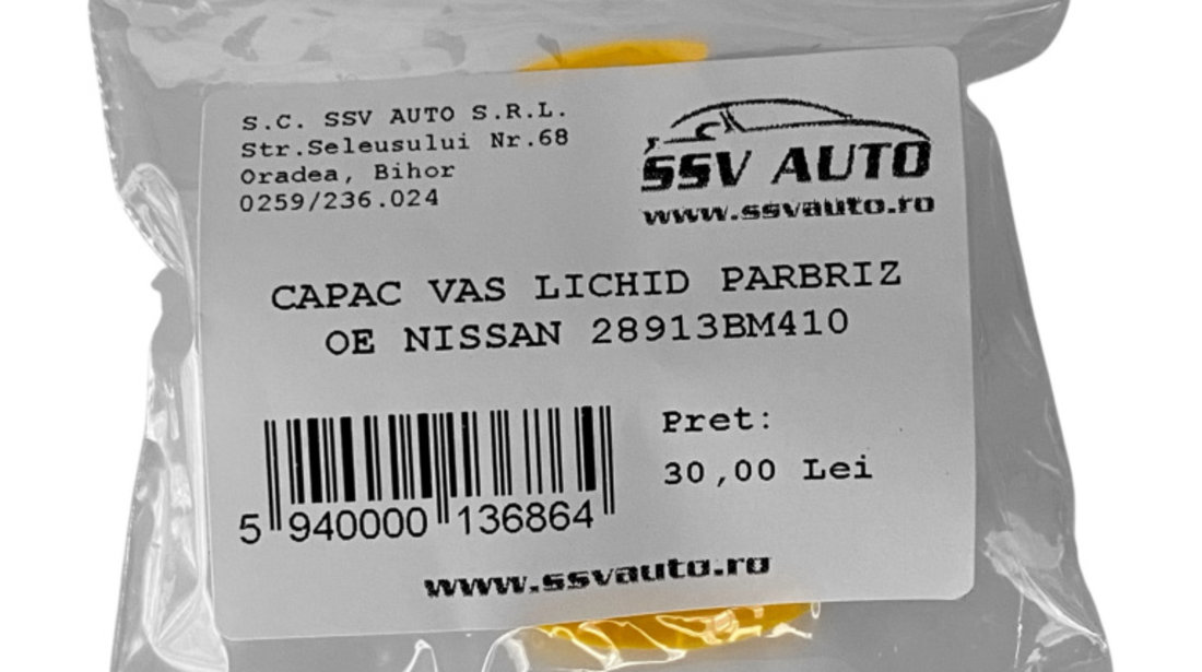 Capac Vas Lichid Parbriz Oe Nissan Almera Tino 2000-2006 28913BM410
