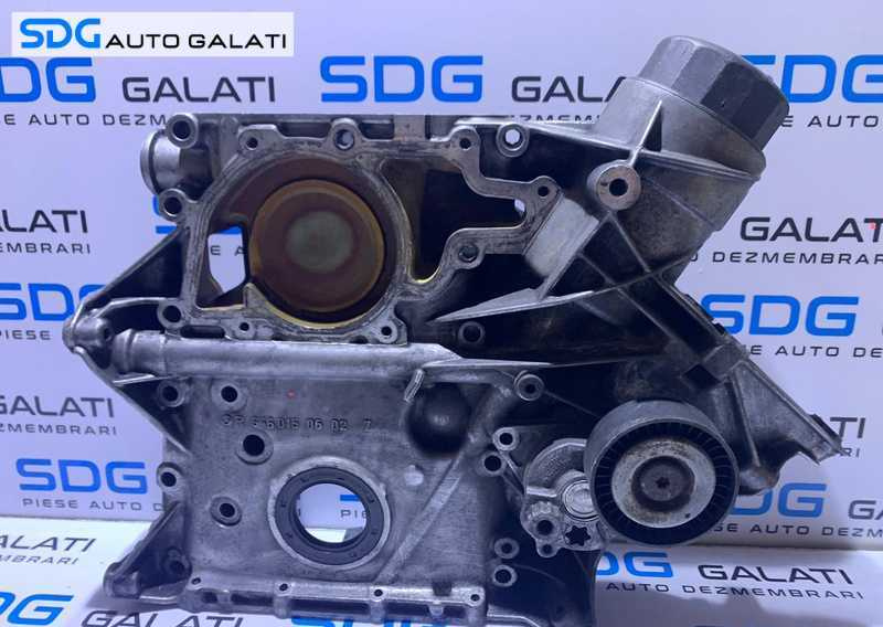 Capac Vibrochen Arbore Cotit Distributie Motor cu Suport Filtru Ulei Mercedes Vito 2.2 CDI 1997 - 2003 Cod R6460150602 [M8614]
