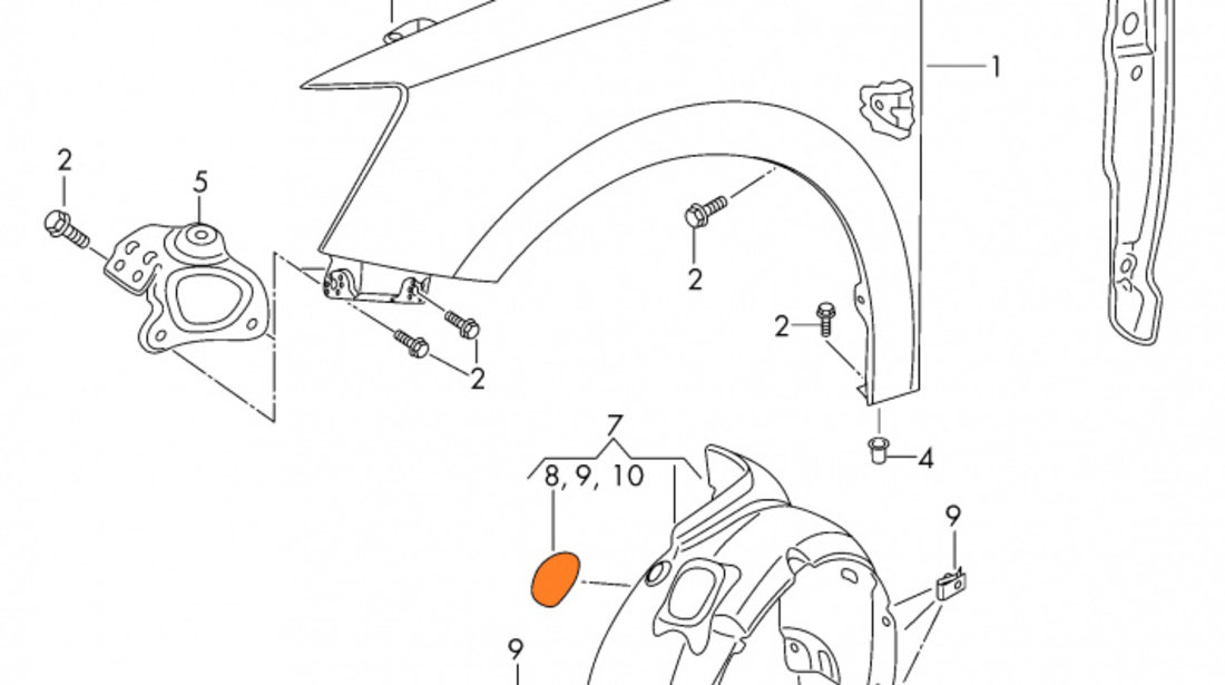 Capac Vizitare Carenaj Fata Oe Seat Toledo 4 2012→ 5JA809967