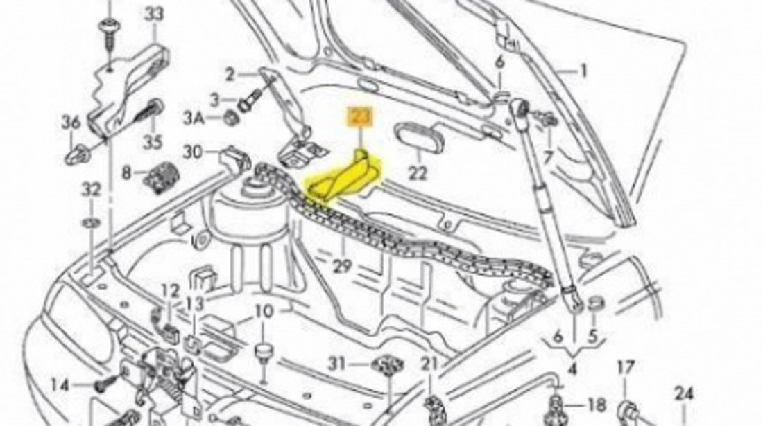 Capac Volkswagen Golf 4 (1997-2005)[1J1] 1J0 823 629 D