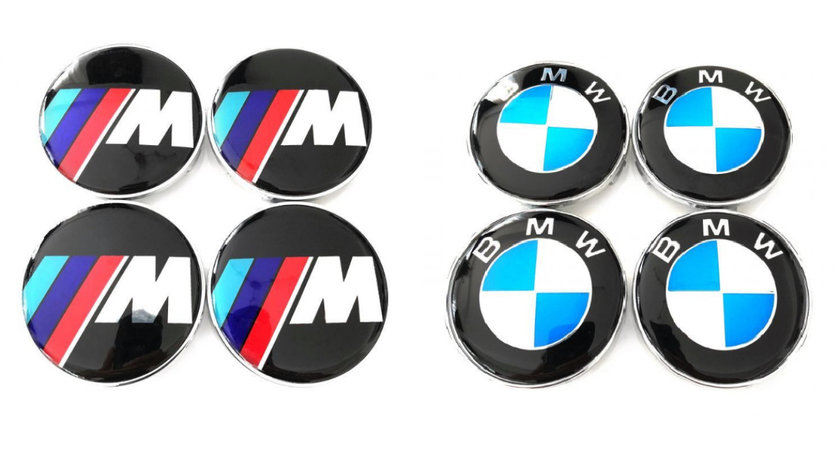 Capace Capacele Embleme centrale jante roti BMW 68 mm