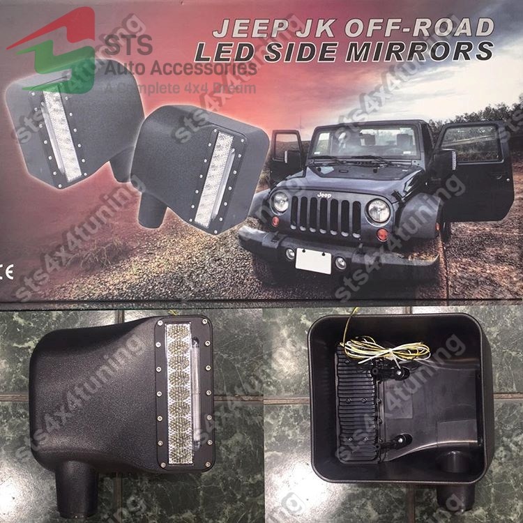 CAPACE OGLINZI CU LED JEEP WRANGLER JK 2007-2017 [OFF-ROAD DESIGN]