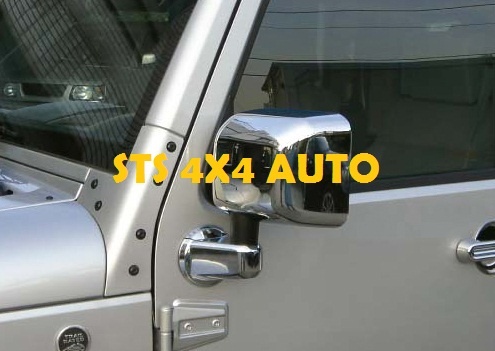 CAPACE OGLINZI DIN CROM JEEP WRANGLER 2007+ [2-USI/4-USI]