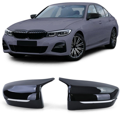 Capace oglinzi pentru BMW Seria 3 5 7 8 G20 G21 G30 G31 G11 G14 G15 negru lucios M look