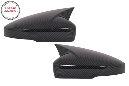 Capace Oglinzi VW Polo 6R 6C MK5 (2009-2017) Up! Hatchback (09.2016-2019) Carbon L- livrare gratuita