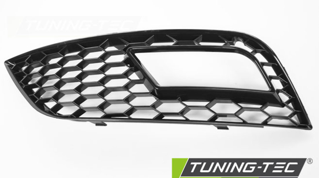 Capace Proiectoare Ceata Negru Lucios fit AUDI A4 (B8) 11.11-15