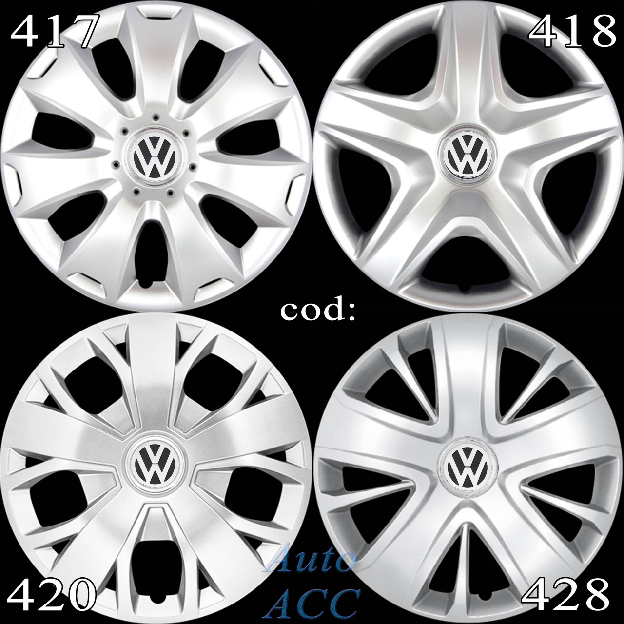 Capace roti 13, 14, 15, 16, 17 VW Volksw