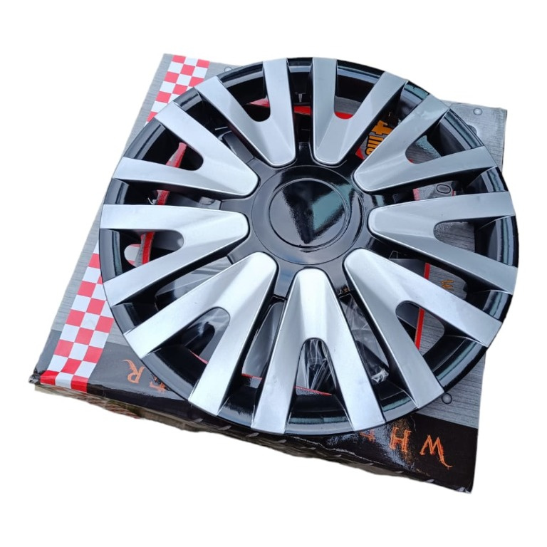 Capace roti 15 negru cu gri