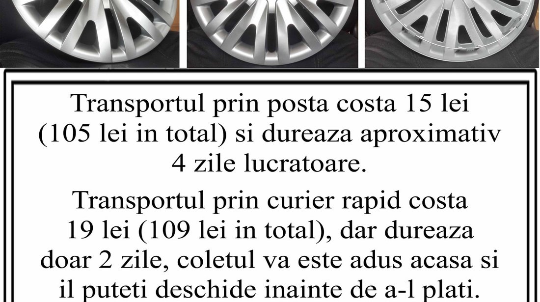 Capace roti 16 Opel – Pentru Jante de Tabla – Livrare cu Verificare