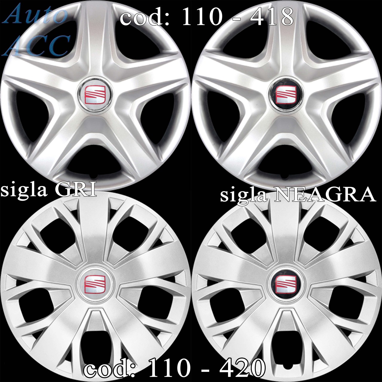 Capace roti 16 Seat - pentru jante de ta