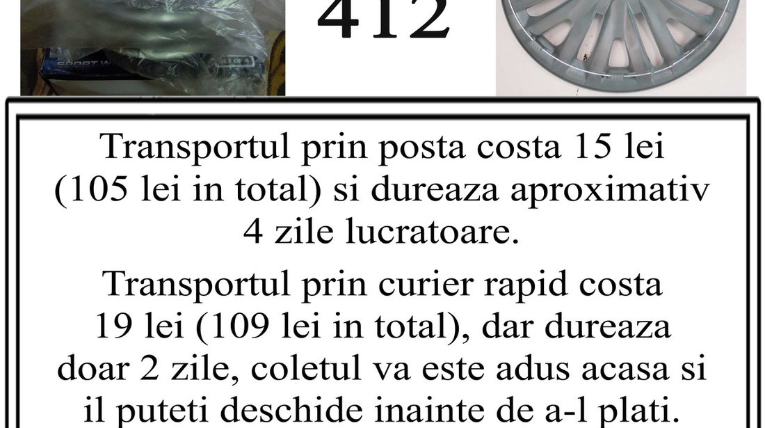 Capace roti 16 Skoda pentru Jante de Tabla – Livrare cu Verificare