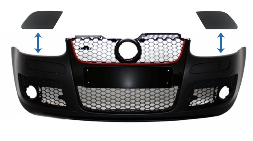 Capace Spalatoare Faruri Bara fata compatibil cu VW Golf V 5 (2003-2007) GTI Look SRAVWG5GTI