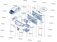 Capitonaj Antifonare Insonorizant capota motor Dacia Sandero 3 Stepway NOU 658403578R OE
