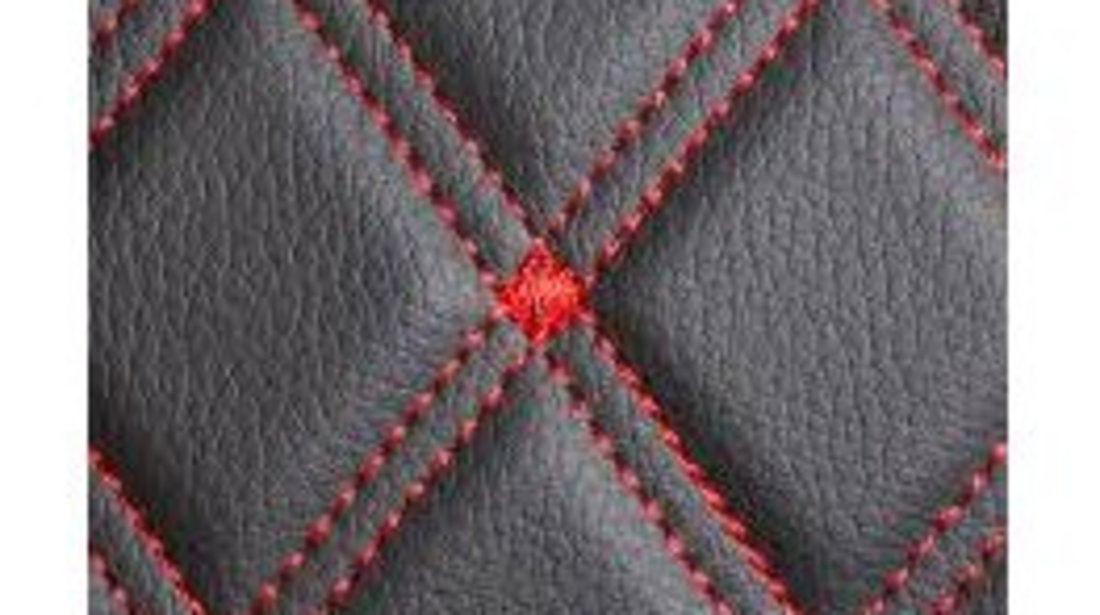 Capitonaj Interior Premium Diamond Mats Negru + Cusatura Negru