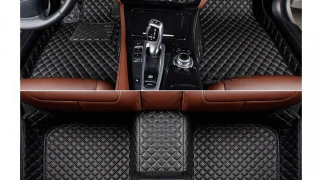 Capitonaj Interior Premium Diamond Mats Negru + Cusatura Negru