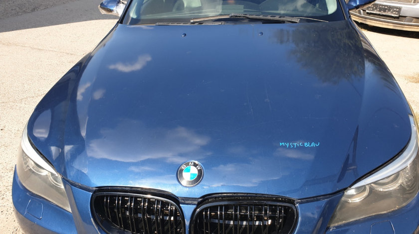 Capota Motor BMW Seria 5 E60 E61 2003 - 2010 Culoare Mysticblau Metallic A07/5 cu defecte estetice, vopsea exfoliata) [C1209]