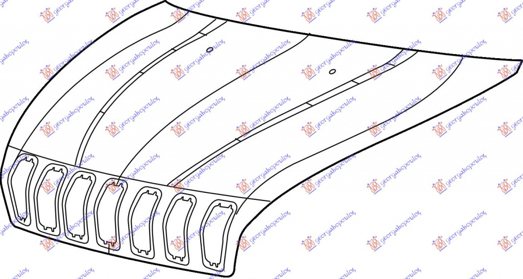 Capota Motor - Jeep Cherokee 2014 , 68103664aa
