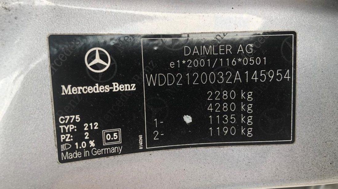 Capota motor Mercedes E300 W212 2009-2013