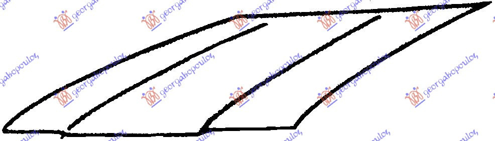 Capota Motor - Toyota Hilux- (Rn 20/25) 1974 , 53301-89107