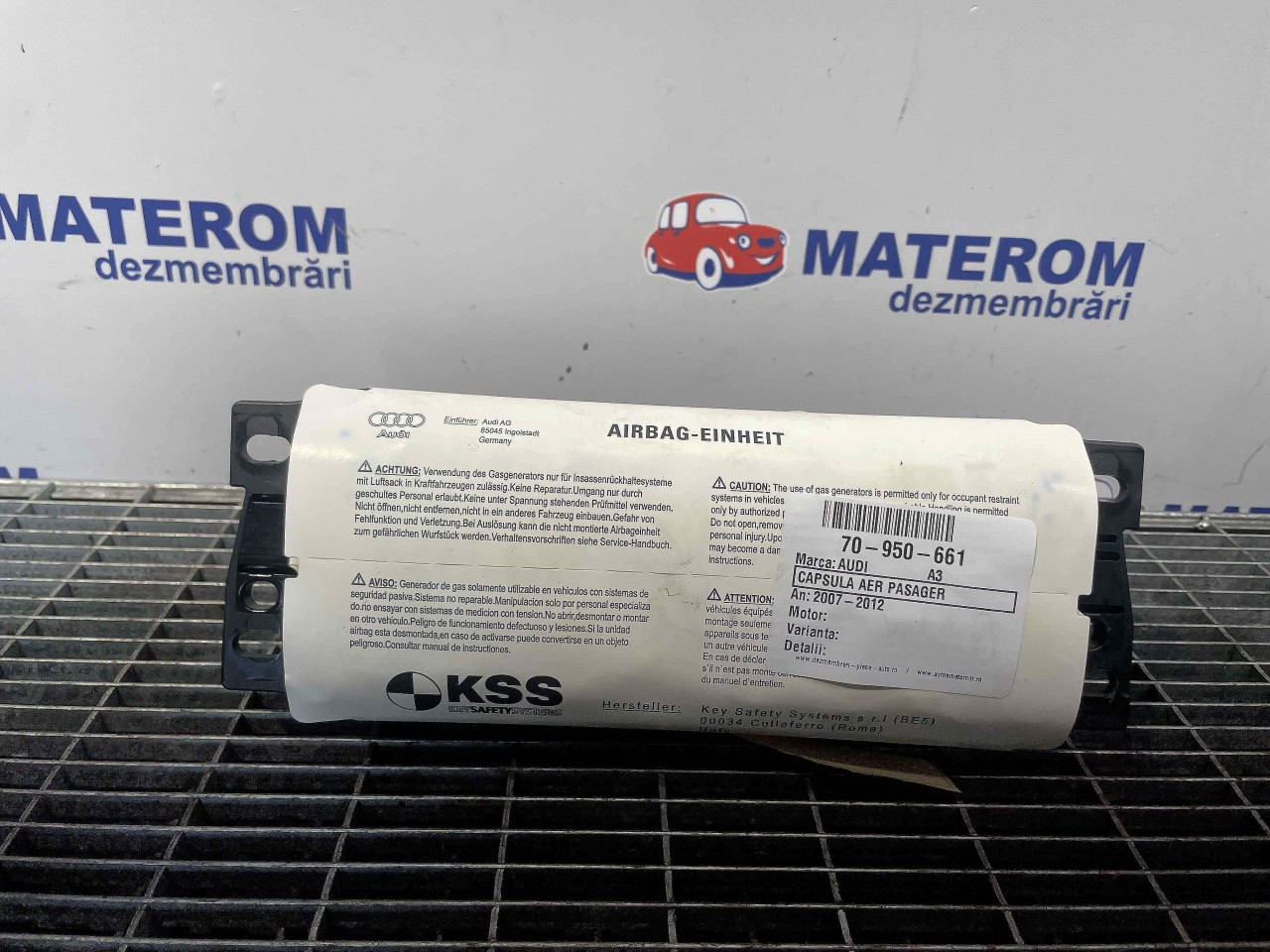 CAPSULA AER PASAGER AUDI A3 A3 - - (2007 2012)