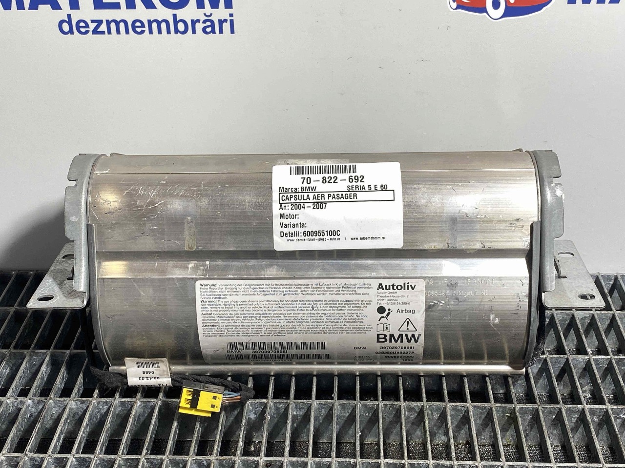 CAPSULA AER PASAGER BMW SERIA 5 E 60 - - (2004 2007)