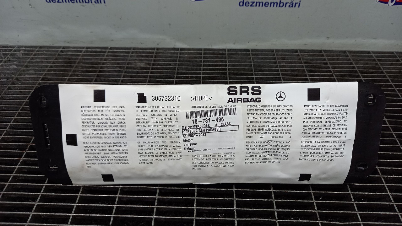 CAPSULA AER PASAGER MERCEDES A-CLASS A-CLASS - - (2004 2012)