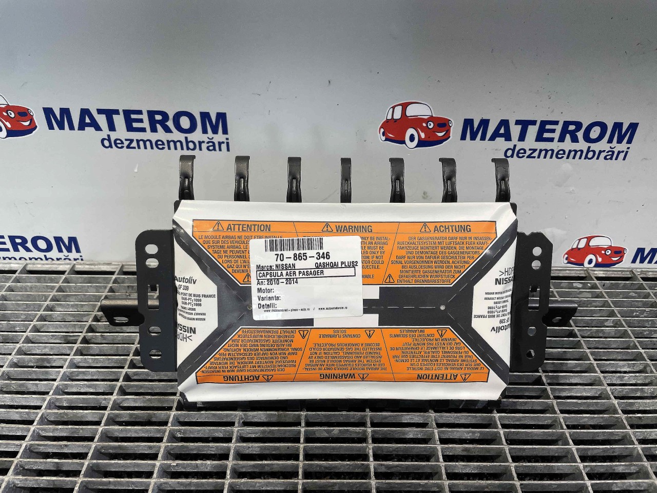 CAPSULA AER PASAGER NISSAN QASHQAI PLUS2 QASHQAI PLUS2 - - (2010 2014)