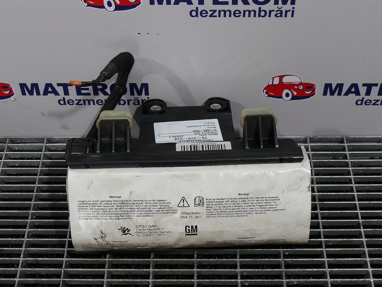 CAPSULA AER PASAGER OPEL CORSA C CORSA C - - (2000 2006)