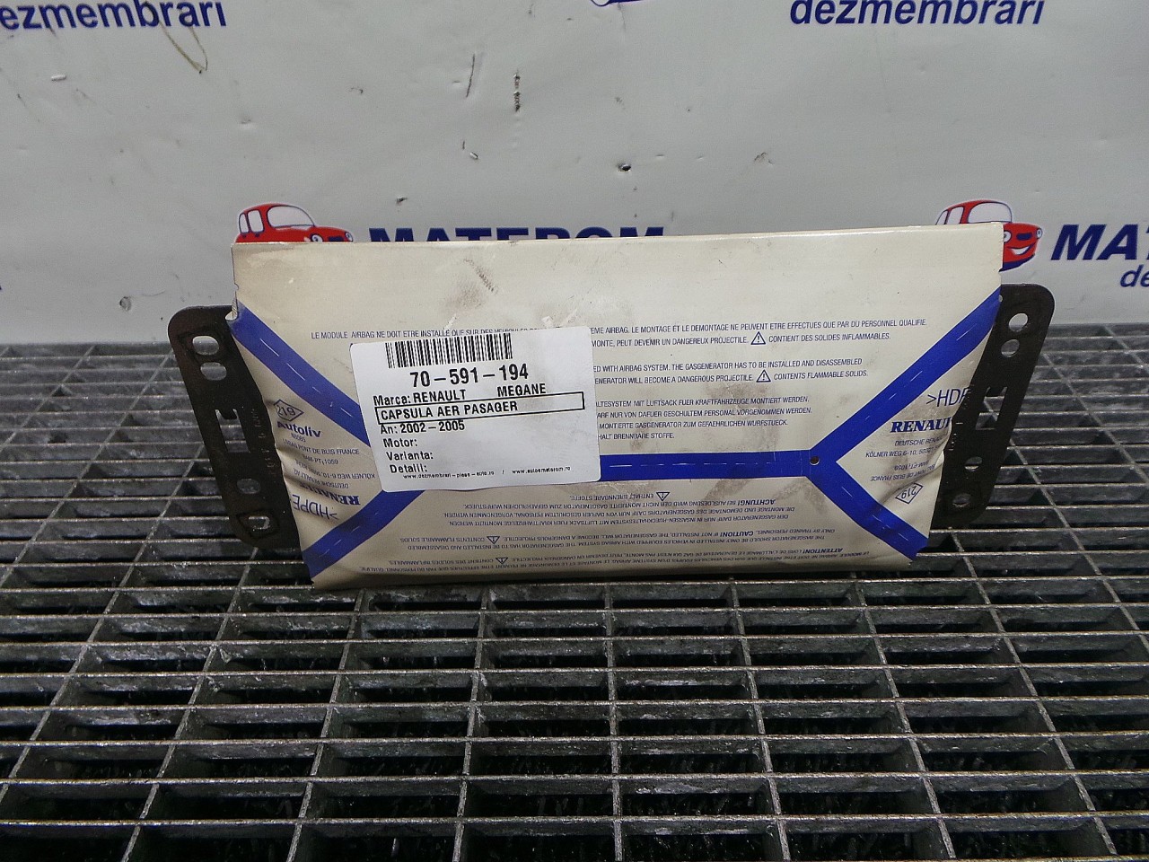 CAPSULA AER PASAGER RENAULT MEGANE MEGANE - - (2002 2005)