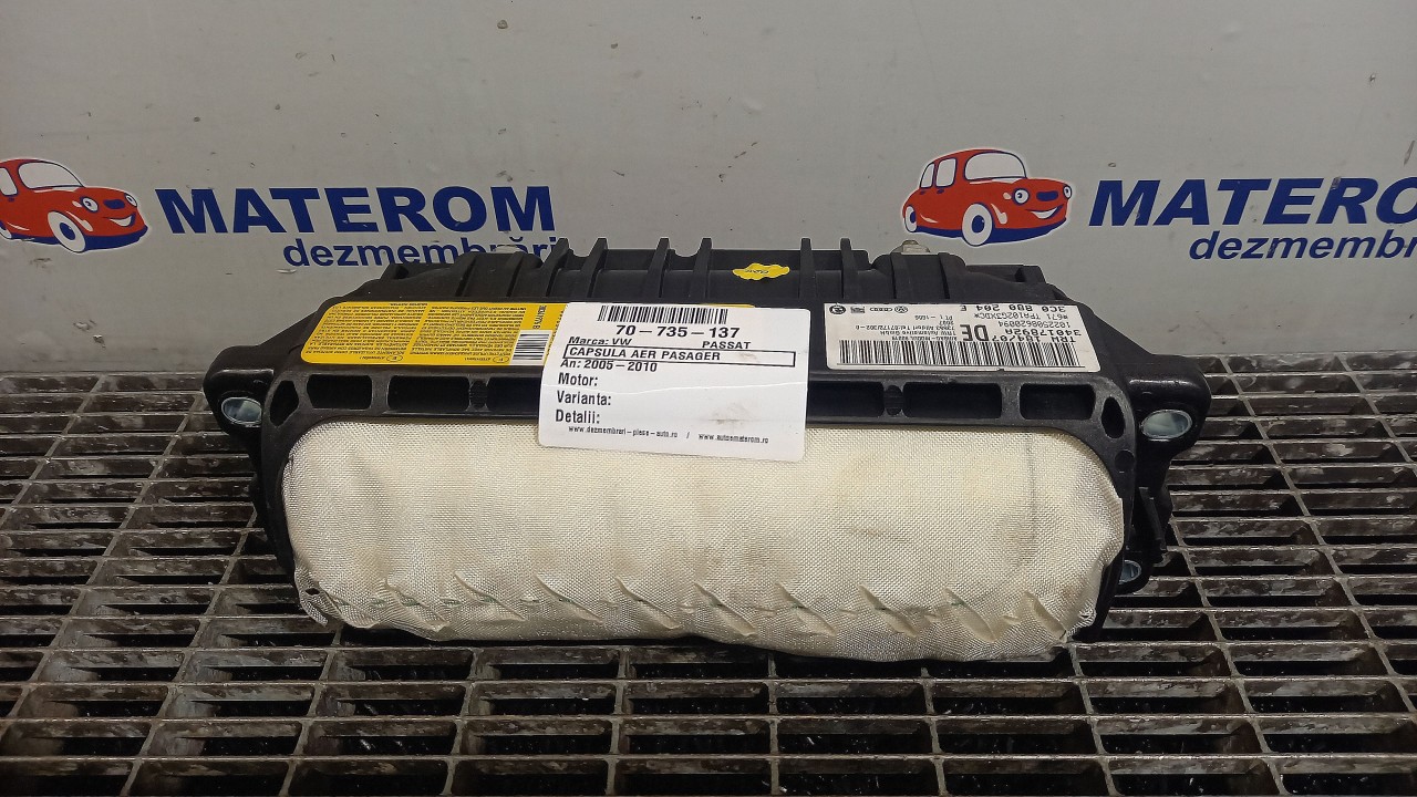 CAPSULA AER PASAGER VW PASSAT - - (2005 2010)
