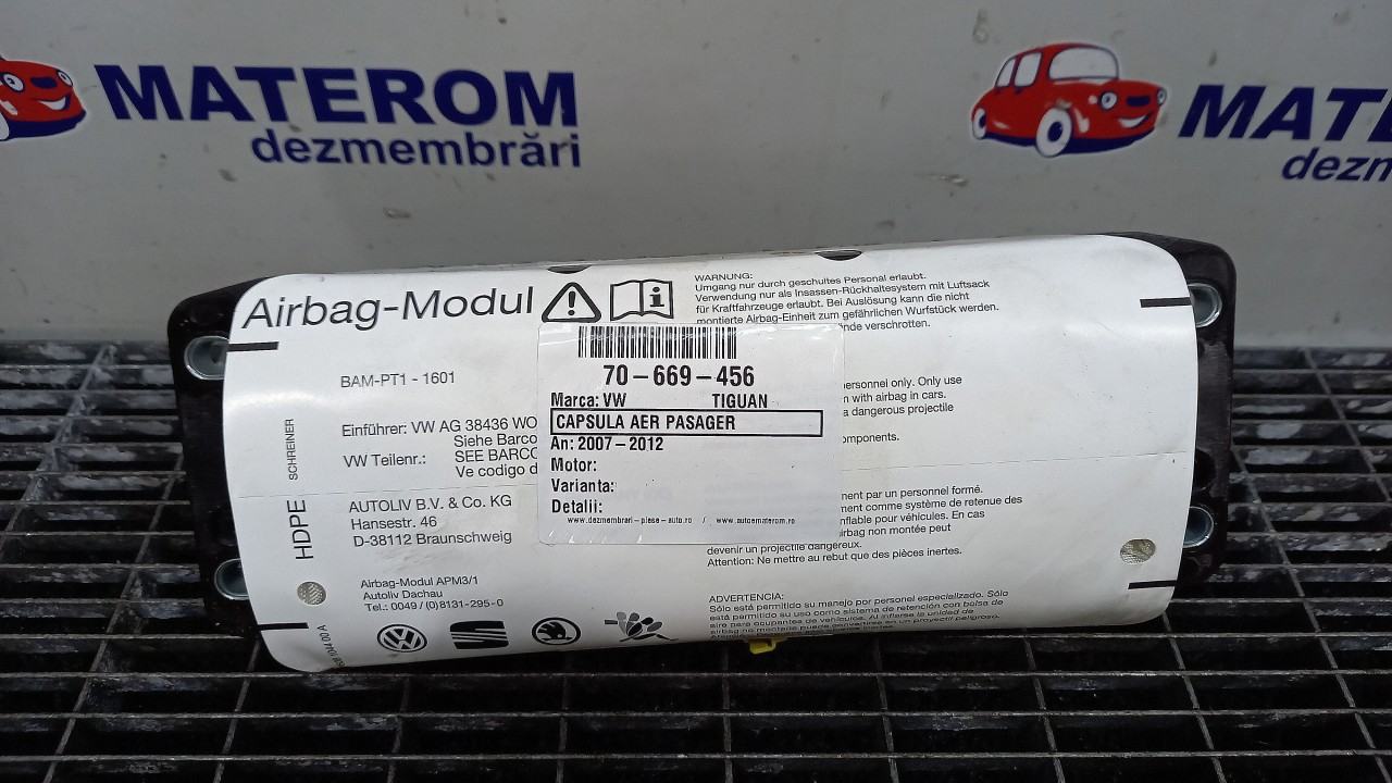 CAPSULA AER PASAGER VW TIGUAN TIGUAN - - (2007 2010)