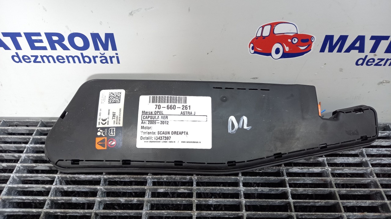 CAPSULA AER SCAUN OPEL ASTRA J ASTRA J - - (2009 2012)