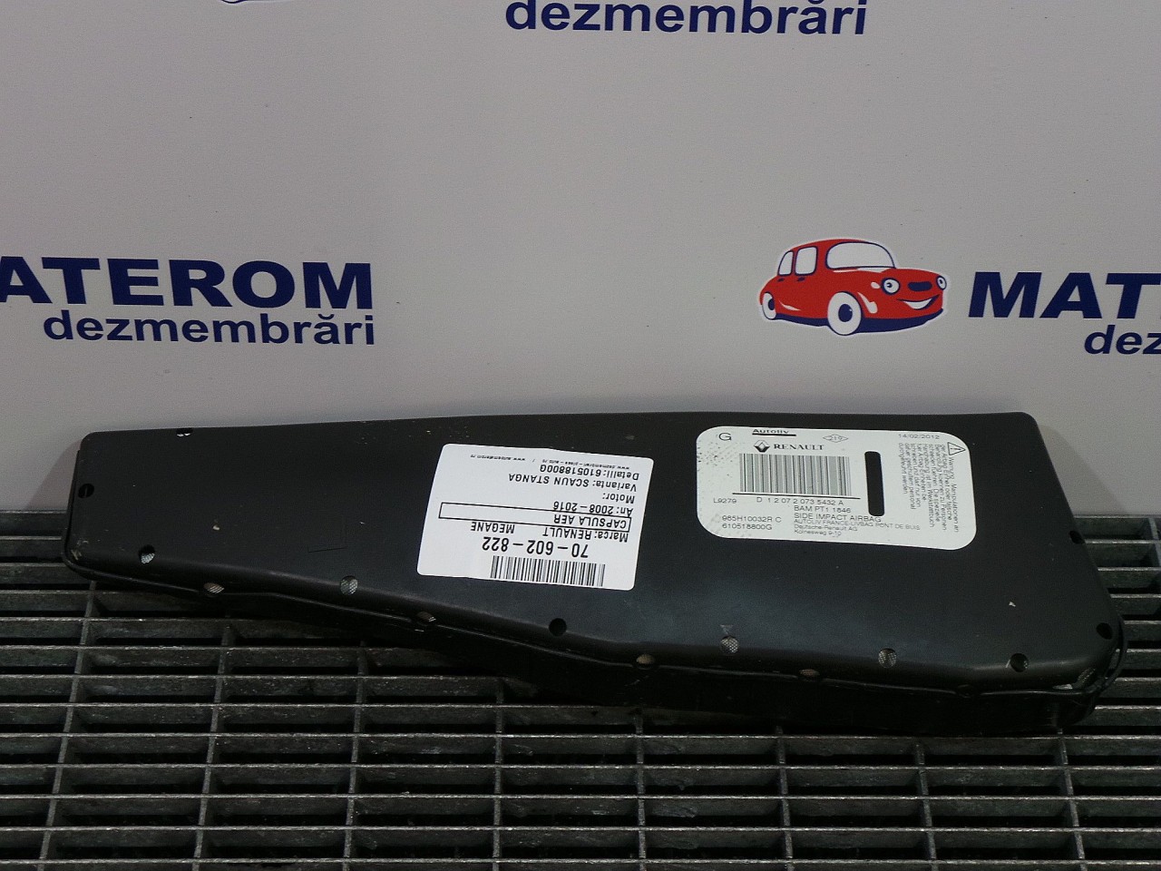 CAPSULA AER SCAUN RENAULT MEGANE MEGANE - - (2008 2012)